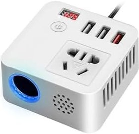 Resim robotrend Çok Fonksiyonlu Usb Araç Invertörü 12v/24v 220v Güç Dönüştürücü 