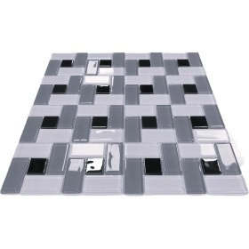 Resim MozaiKristaL Mutfak Tezgah Arası, Banyo, Havuz, Sauna, Zemin, Duvar ve Tüm Yüzeyleri Için Kristal Cam Mozaik. Cam Ebatı: 23X23X4X4 Mm. File Ölçüsü: 30X30CM. (1 Kutu=11 File=1m2 Fiyatıdır ) 