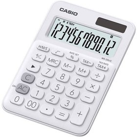 Resim Casio MS-20UC-WE 12 Hane Masaüstü Beyaz Hesap Makinesi 