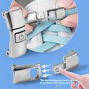 Resim 4 adet Moda Metal Hızlı Çıkarılabilir Ayakkabı Bağı Tokaları, Ayarlanabilir ve Kolay Kurulum, Kadınlar ve Erkekler için Endişe Etmeye Değer Olmayan Ayakkabı Bağ Klipsleri 