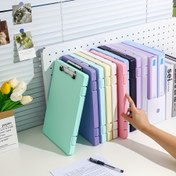 Resim A4 Dosya Klasörü Depolama Kutusu Plaka Klipsi Öğrenci Özel Test Kağıdı Depolama Ve Düzenleme Aracı Büyük Kapasiteli Bilgi Kitabı Konu Sınıflandırma Test Kağıdı Çok Fonksiyonlu Müzik 