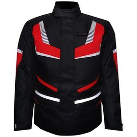 Resim Maxdura Kumaş 4 Mevsim Reflektör Uzun Motosiklet Montu 