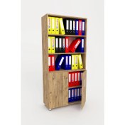 Resim 3G Tasarım Üç Raflı İki Kapaklı Ofis Dolabı Dosya Dolabı 3G-033-KD-A.ÇAM/90x37x190h 