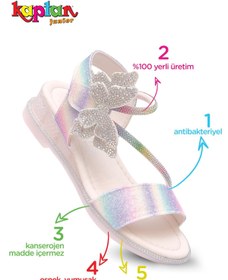 Resim KAPTAN JUNIOR Kız Çocuk Ayakkabı Sandalet Babet PVTK 650 
