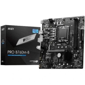 Resim Msı Pro B760M-B Ddr4 4800(OC) Pcı-E M.2 Usb3.2 HDMI Matx 