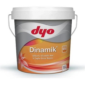Resim Dyo 15lt Dinamik Mat Silikonlu Silinebilir İç Cephe Duvar Boyası 0655 15 LT 