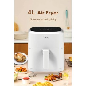 Resim 4litre Airfryer Sıcak Hava Fritözü Beyaz, Sağlıklı ve Pratik Pişirme Cihazı 
