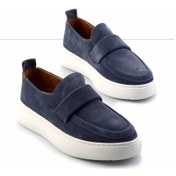 Resim İndigo Leather Erkek Loafer Ayakkabı E01549341302 İndigo 