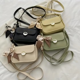 Resim Kadınlar için 4 Tarz Küçük Omuz Çantası, Katı Renk Kare Zincir Çanta, Polyester Astarlı, Moda Günlük Taşıma Çantası - Siyah, Beyaz, Zerdeçal, Yeşil 