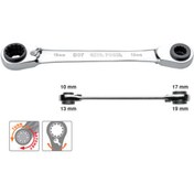 Resim Genel Markalar 4'lü Cıcırlı Kombine Anahtar 10,13,17,19mm - B07-b01 