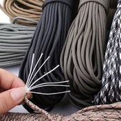 Resim 16.4ft Canlı Paracord İpi - DIY El İşleri & Dış Maceralar İçin İdeal - 7 Çekirdekli, 4mm Kalınlığında, Dayanıklı Polyester, 45.36KG'a Kadar Destekler, Bilezikler & Ekipmanlar İçin Mükemmel - Çeşitli Renkler, El İşleri İçin İp 