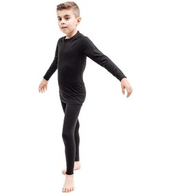 Resim The Don Siyah Renk Erkek Çocuk Termal İçlik Üst (9-14 Yaş) 