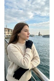 Resim LAGRANZE Kadın İkon Kısa Keçe Eldiven 