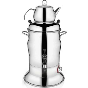 Resim KUTLU TİCARET Kutlu 1 Demlikli 7 Lt Çay Semaveri 