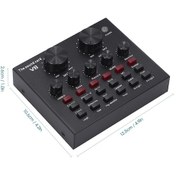 Resim Padalink V8 Dışarıdaki Ses Kartı, Ev/outdoor Kullanım, 6 Ses Modu Ve 12 Stüdyo Efekti, Çift Kanal, Ap8248 Çip, 3.5mm Arayüzü, 1000mah Pil Diğer 