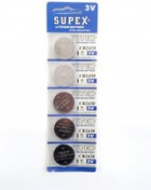 Resim Supex Cr2430 C5 3v Lityum Düğme Pil 5'li Paket 