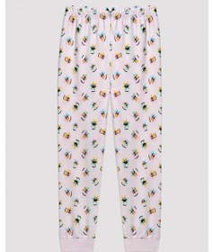 Resim Powerpuff Girs Kız Çocuk Kısa Kollu Pijama Takımı Pudra 