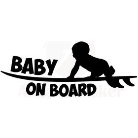 Resim Arabada Bebek Var Oto-motor-laptop-duvar-dekor 10 X 4 Cm 