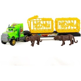 Resim Hayvan Taşıma Tır- Oyuncak - Kafesli Tır 