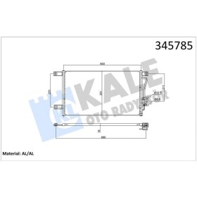 Resim Kondenser Al/al L 200-pajero Sport 7812a035 Mr360415 Mr398788 
