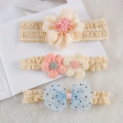 Resim 3 adet Set Çocuk Saç Bantları, Sevimli Prenses Kelebek ve Çiçek Tiara, Polyester Dokuma Saç Aksesuarları, Günlük ve Rahat Saç Stilasyonu için Kızlar, Fotoğrafçılık Başlık 