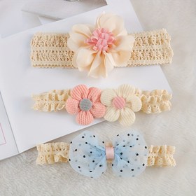 Resim 3 adet Set Çocuk Saç Bantları, Sevimli Prenses Kelebek ve Çiçek Tiara, Polyester Dokuma Saç Aksesuarları, Günlük ve Rahat Saç Stilasyonu için Kızlar, Fotoğrafçılık Başlık 