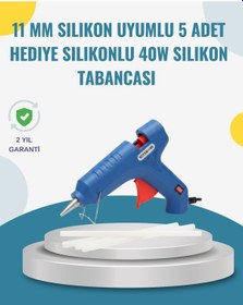 Resim 5 Silikon Hediyeli 40w Sıcak Silikon Tabancası Pratik Güçlü Kullanım 