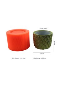 Resim Beton Saksı Silikon Kalıp - 157 