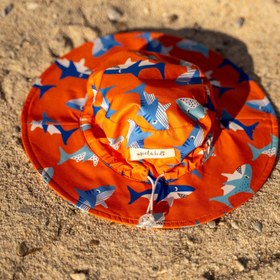 Resim Miela Kids Erkek Çocuk UV Korumalı Şapka - Shark Turuncu - Turuncu / 1-3 Yaş 