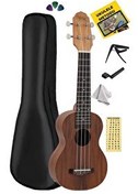 Resim Midex SPA-241 Koa Ağacı Kaliteli Soprano Ukulele Seti 