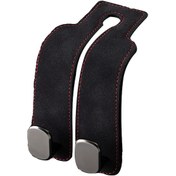 Resim Samdoo Araç Koltuk Çift Kancası - Pu Deri & Metal - 44 Kg Taşıma Kapasiteli - Pratik Bagaj Askısı 