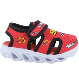 Resim Skechers Hypno Splash Bebek Kırmızı Işıklı Sandalet (400612N-RDBK) 