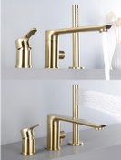 Resim OEM Banyo Bataryası Küvet Jakuzi Duş Seti Ankastre Mat Gold Yeni Ürün 7 Yıl Garantili Ithal 
