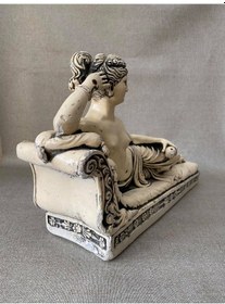 Resim Antika Nü Kadın Heykeli - Alçı Kadın Biblo 