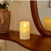Resim Willowhaven 1 Adet Gerçek Alev Görünümlü Pil İle Çalışan Led Mum 2.95x4.92in Fildişi Sütun Düğün Parti Diğer 