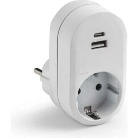 Resim 1 Li Anahtarlı 16A 250V Adaptör 