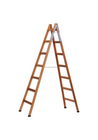 Resim Buse 7 Basamaklı A Tipi Katlanır Gürgen Ahşap Merdiven 230cm 