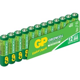 Resim Gp Greencel R03 Aaa Boy Ince Çinko Kalem Pil 12'li Paket GP24G-VS12 