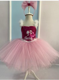 Resim Pano Kids Barbie Kostümü Fuşya 