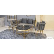 Resim Yuvaset Home MİM Gold - Gri Kemerli Sarmaşık Çay Seti 