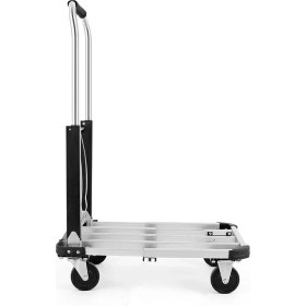 Resim Balatlı Katlanabilir Ayarlanabilir Portatif Paket Taşıma Arabası 150 kg 