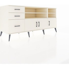 Resim Kronos Konsol 4 Raflı 3 Çekmeceli 3 Kapaklı 176x59x83 Aytaşı-aytaşı/aytaşı Aytası 