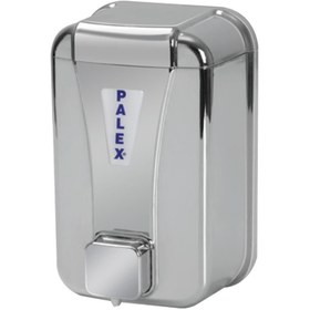 Resim Prestij Plastik Sıvı Sabunluk Duvar Tipi Komple Krom 1000 Ml 