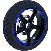 Resim Çınar Extreme Moto Gp Yarış Bayraklı Jant Şeridi Sticker Reflektif & Floresan Renkler Çınar Extreme 