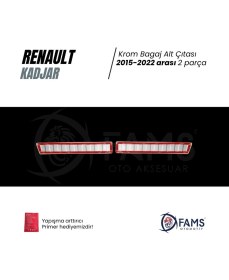 Resim Renault Kadjar 2015-2022 Arası Bagaj Iç Eşik Koruma 2 Prç. P.çelik Parlak 