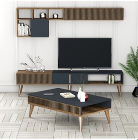 Resim Variant Milan Tv Ünitesi Ve Orta Sehpa Takımı -Ceviz/ Antrasit 