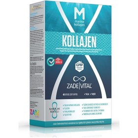 Resim Zade Vital Marine Collagen Hyaluronic Acid Bitkisel Sert 40'Lı 