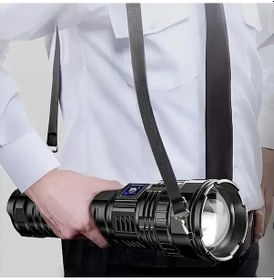 Resim Valkyrie Ultra Güçlü Yüksek Parlaklık M80 Led Şarjlı El Feneri 6000mah Powerbank Siyah 