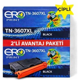 Resim Tn-3607xl / Brother Hl-l6415dn Çipli Uyumlu Toner - 2'li Paket 