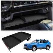 Resim Xuweiwei Yıtumu Toyota Rav4 2019-2024 Konsol Organizatörü Siyah Eldiven Kutusu Saklama 